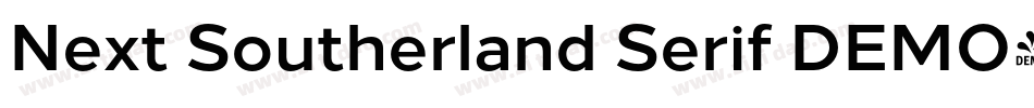 Next Southerland Serif DEMO字体转换
